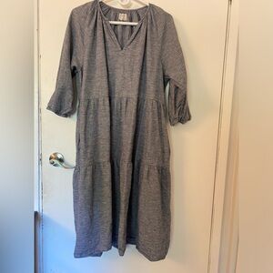 Light weight spacious linen summer dress -paper label